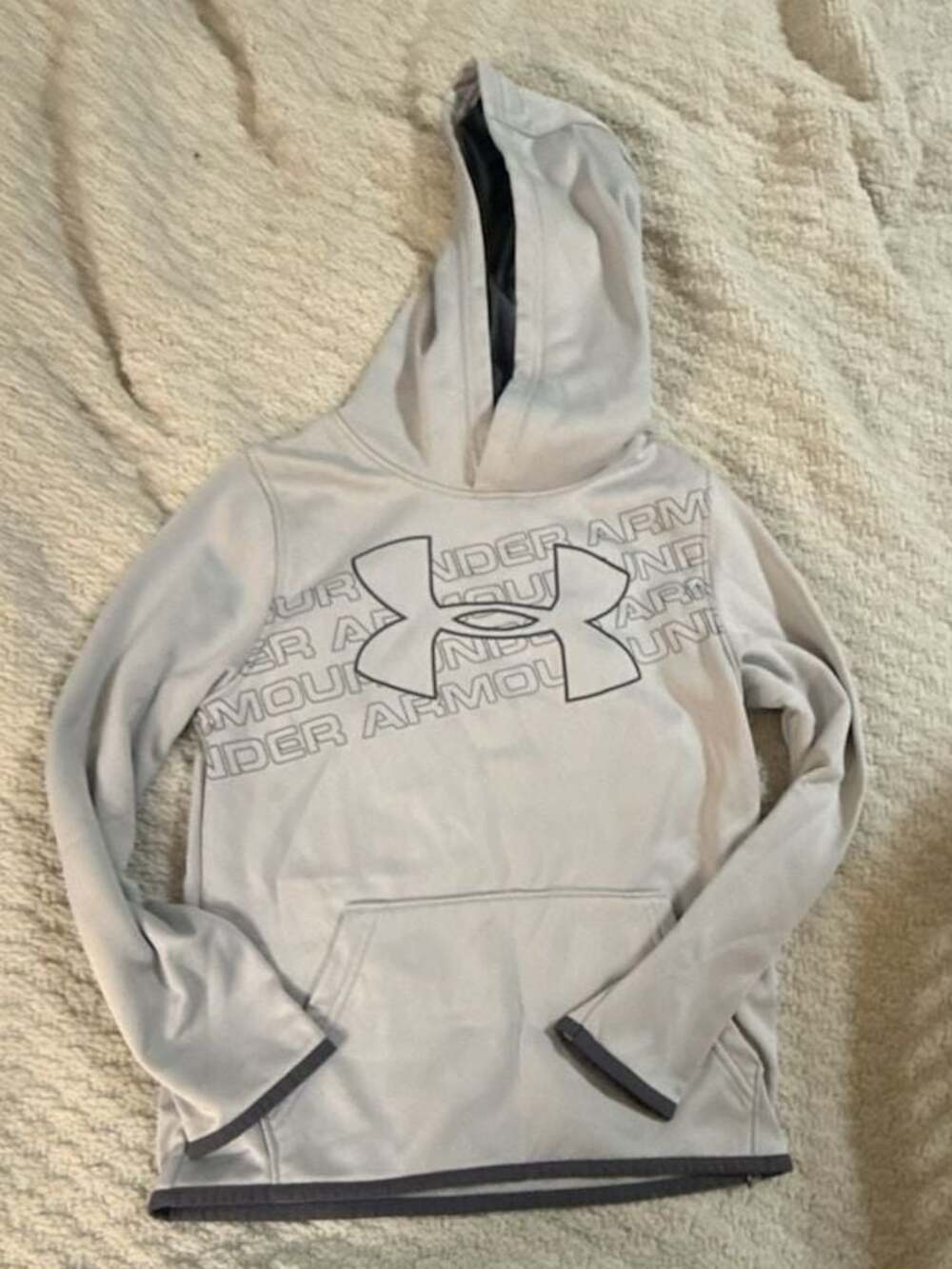Under Armour Boys ColdGear Logo Pullover Fleece Hoodie